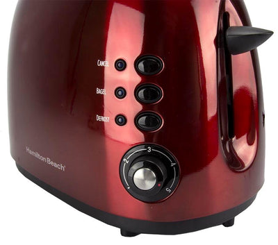 Hamilton Beach 2-Slice Toaster w/Extra Wide Toast and Bagel Slots Red (Open Box)