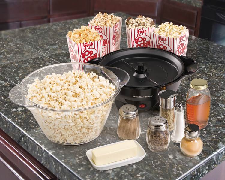 New HamiltonBeach 73300 20-Cup Hot Oil Electric Countertop Popcorn Popper Maker