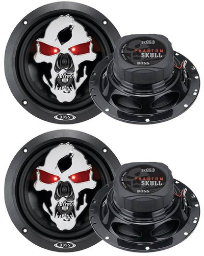 BOSS SKULL SK653 6.5" 700W 3 Way Car Coaxial Audio Speakers Stereo