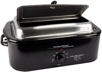 Hamilton Beach 18 Quart Roaster Oven W/Stainless Steel Lid & Pans - Open Box