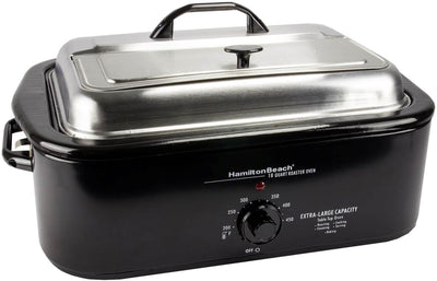 Hamilton Beach 18 Quart Roaster Oven W/Stainless Steel Lid & Pans - Open Box