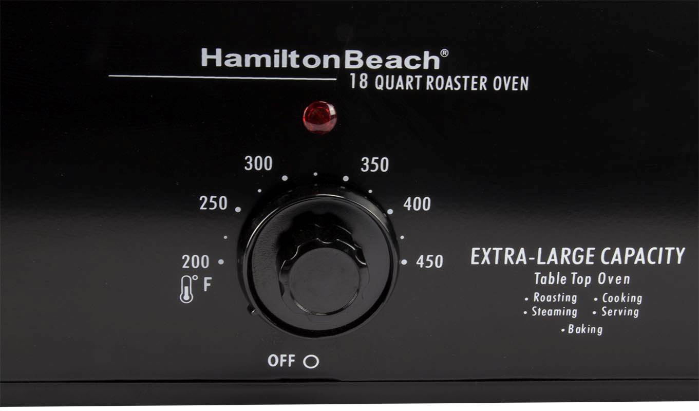 Hamilton Beach 18 Quart Roaster Oven W/Stainless Steel Lid & Pans - Open Box