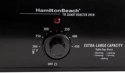 Hamilton Beach 18 Quart Roaster Oven W/Stainless Steel Lid & Pans - Open Box