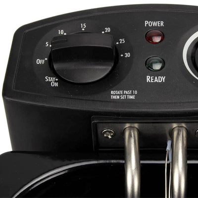 Hamilton Beach 8 Cup Fast Cooking Stainless Steel Deep Fryer with Lid | 35200