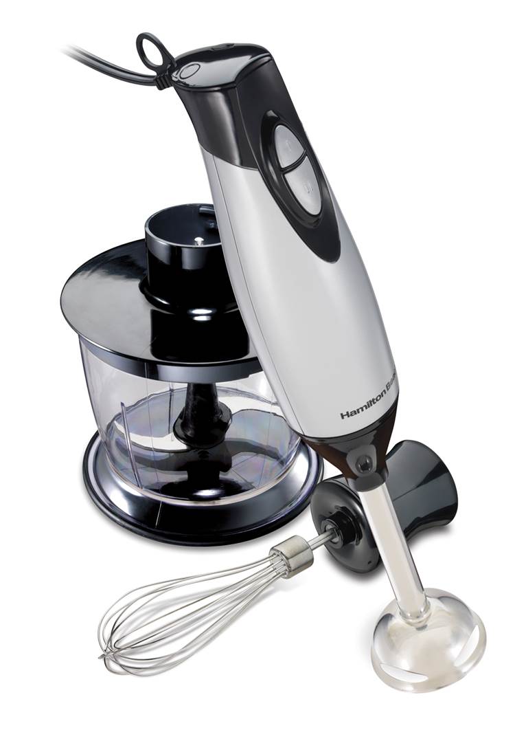 Hamilton Beach 59765 Handheld Portable Kitchen Blender w/Attachments (Open Box)