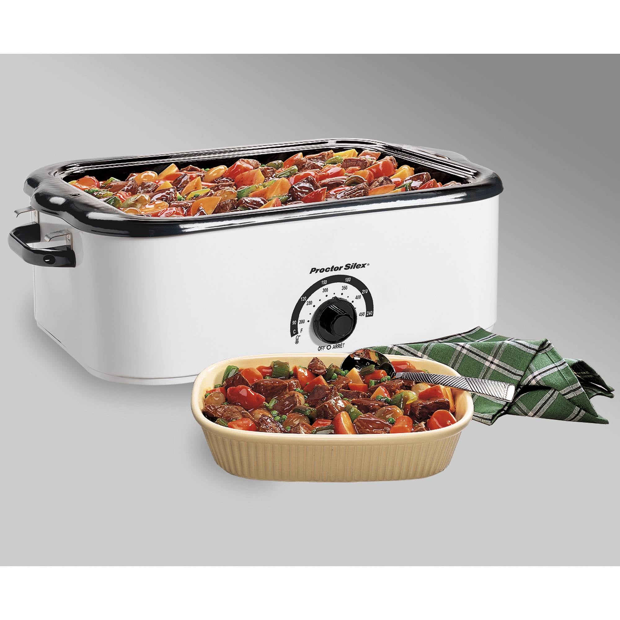 Proctor Silex 18-Quart Portable Kitchen Countertop Roaster Oven White (Open Box)