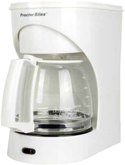 Proctor Silex 12-Cup Kitchen Coffeemaker Brewer CounterTop -White (Open Box) - VMInnovations