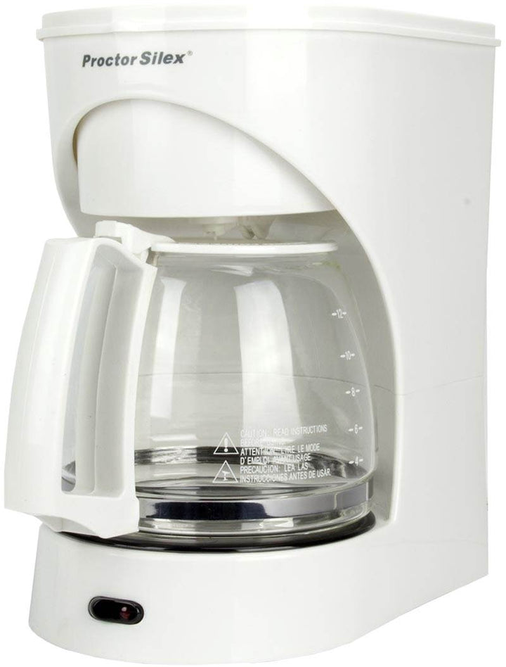 Proctor Silex 43501Y 12-Cup Coffee Coffeemaker Brewer  CounterTop -White (Used)