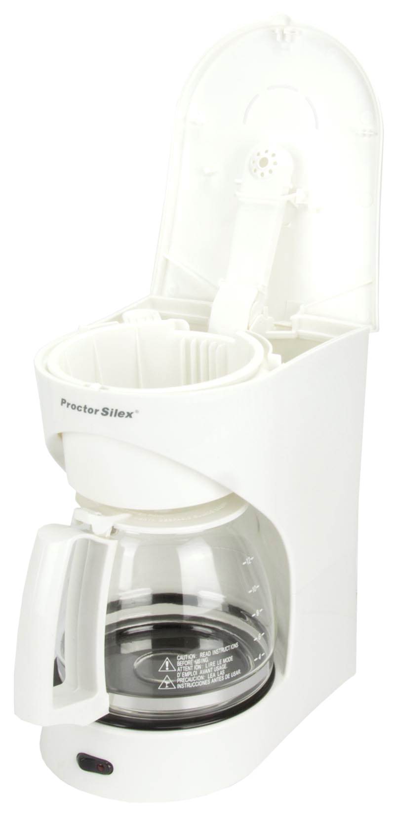 Proctor Silex 12-Cup Kitchen Coffeemaker Brewer CounterTop -White (Open Box)