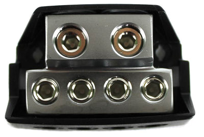 2) Kicker DB4 Distribution Blocks w/ 2) 1/0-8 Gauge Inputs and 4) 8 Ga Outputs