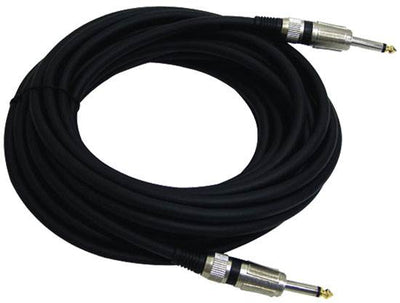 2) PYLE PRO PPJJ30 30' FT 12 Gauge 1/4" Male to Male Speaker Audio Cables Wires