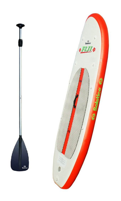 Solstice 35096 Inflatable Stand Up Light Weight Beach Paddle Surf Board & Paddle