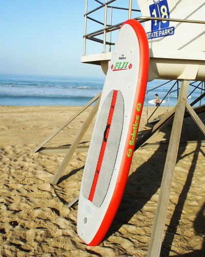Solstice 35096 Inflatable Stand Up Light Weight Beach Paddle Surf Board & Paddle