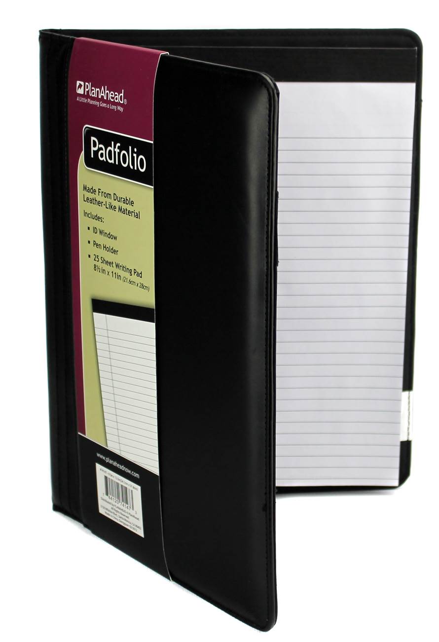 PlanAhead 74147 Business Black Folding Writing Letter Pad Padfolio - Missing Pad