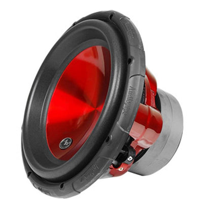 Audiopipe 12" 1600W Car Audio Dual 4 Ohm High Power Subwoofer, Red (Open Box)
