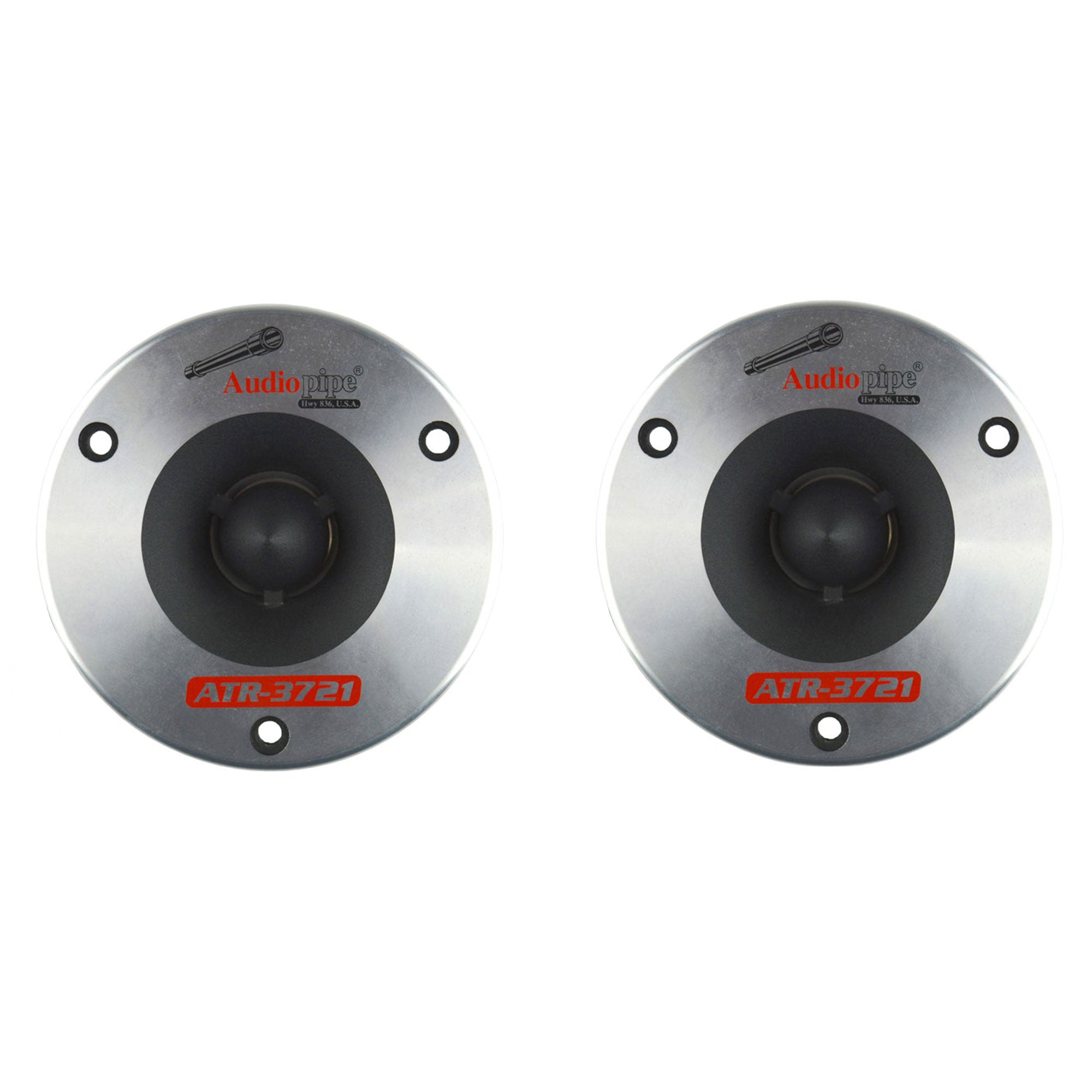Audiopipe ATR-3721 3.75 Inch 350 Watt Titanium Car Audio Bullet Tweeter, Pair