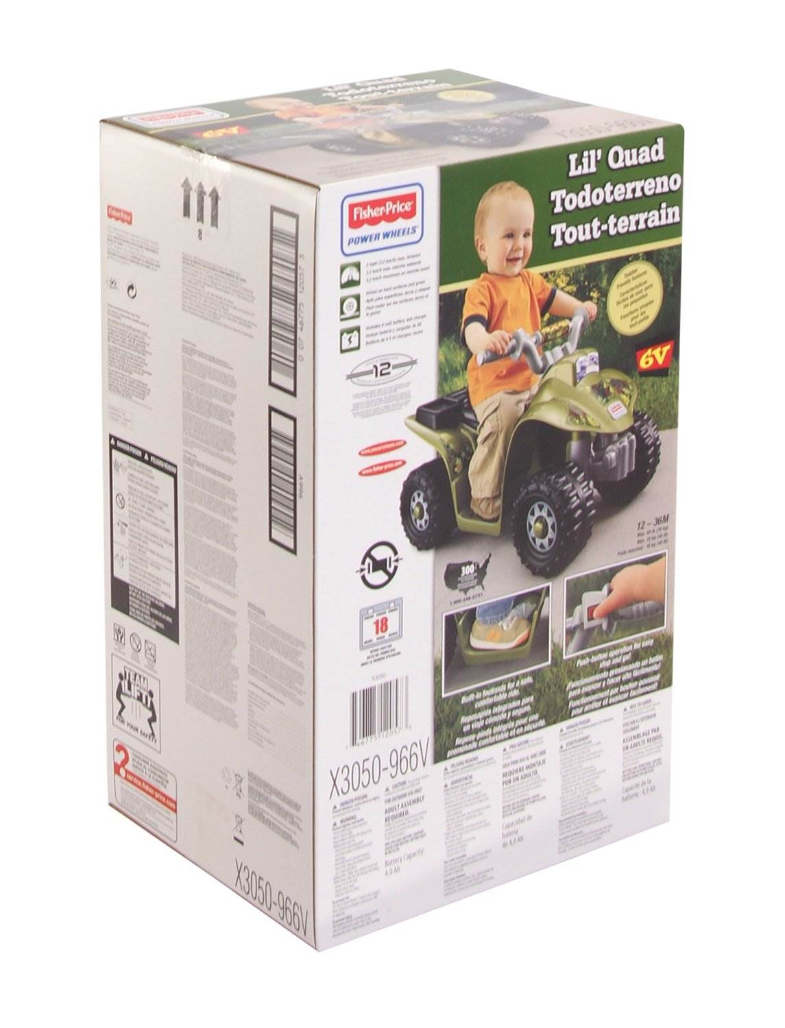 Fisher Price Power Wheels Lil' Quad 6V ATV Ride-On Camo | X3050 - (Used)