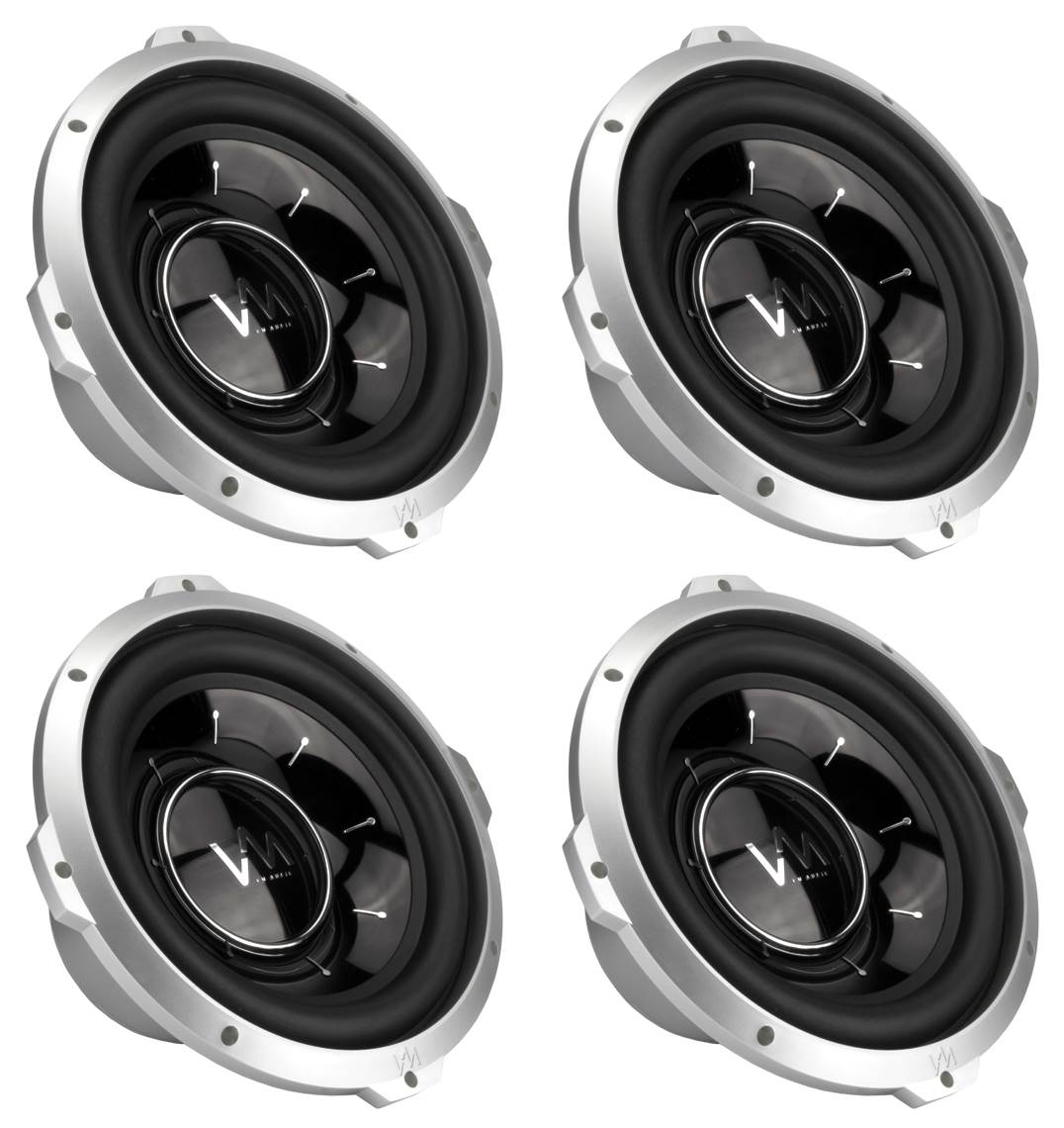 4 VM Audio SRW10 10" 3200W Car Subwoofers Power Subs Woofer DVC 4 Ohm 3200 Watts
