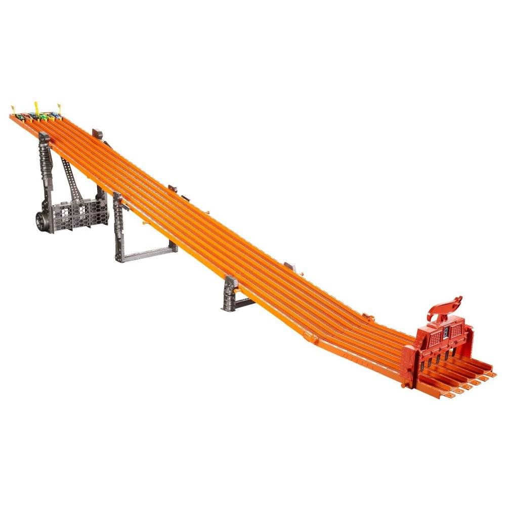Mattel Hot Wheels Super 6-Lane Raceway Track w/ 6 Race Cars | (Open Box)