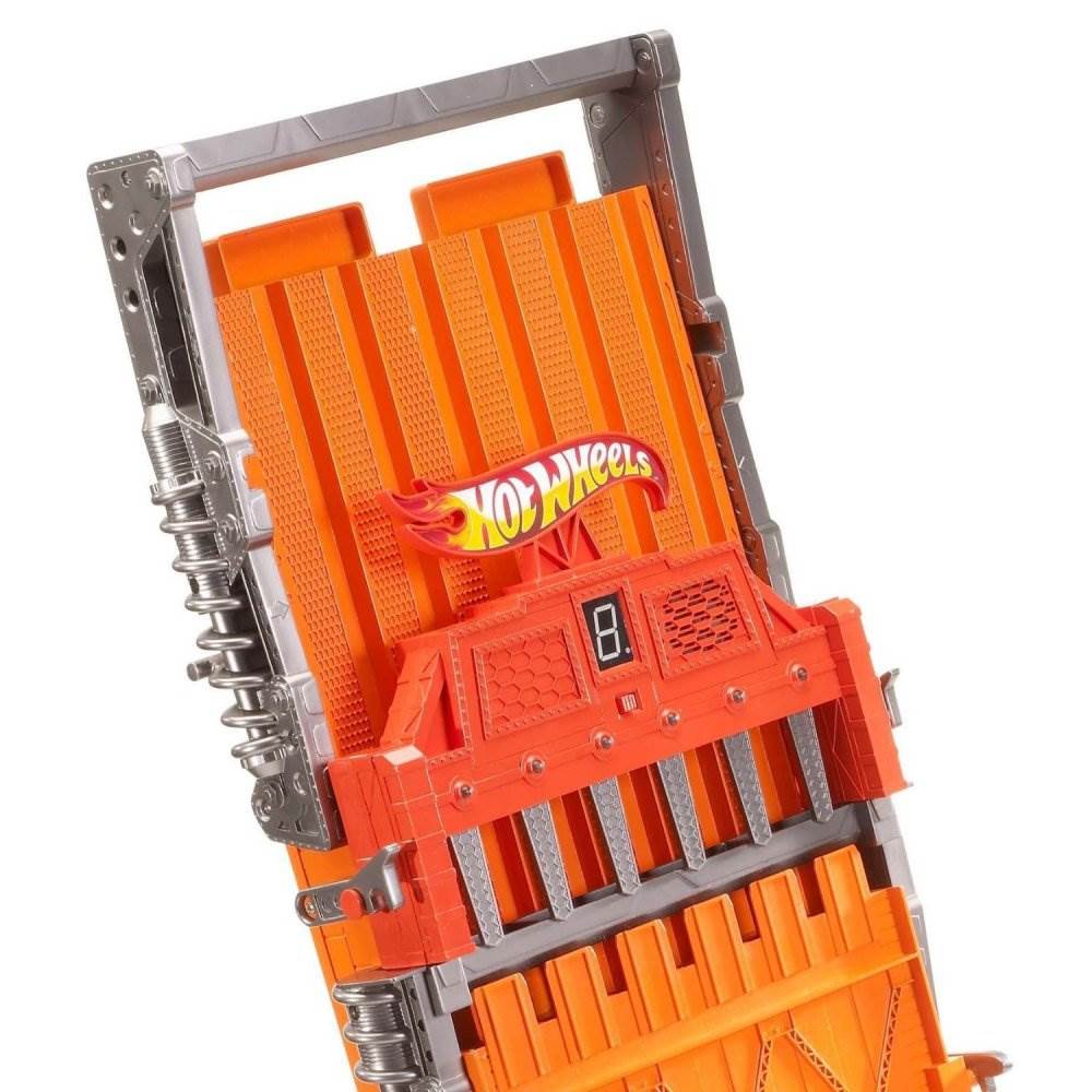 Mattel Hot Wheels Super 6-Lane Raceway Track w/ 6 Race Cars | (Open Box)