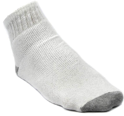 6 Pairs Starter SM48026 Men's Ankle Socks Shoe White - Size 6-12- Open Bag