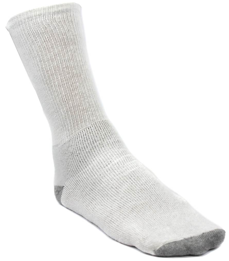 6 Pairs New Starter SM86026 Men's Crew Socks Shoe White -Size 6-12 - Open Bag