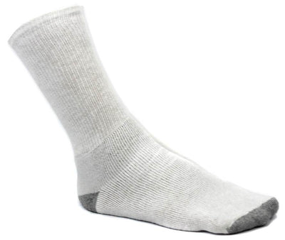 6 Pairs New Starter SM86026 Men's Crew Socks Shoe White -Size 6-12 - Open Bag