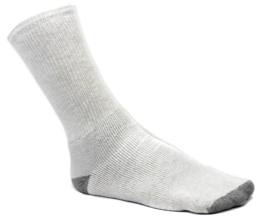 6 Pairs New Starter SM86026 Men's Crew Socks Shoe White -Size 6-12 - Open Bag