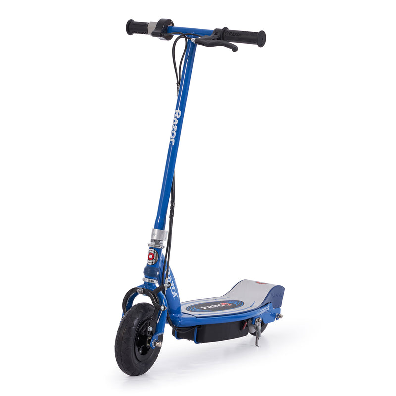 Razor E100 Kids Ride On 24V Motorized Powered Electric Kick Scooter Toy, Blue