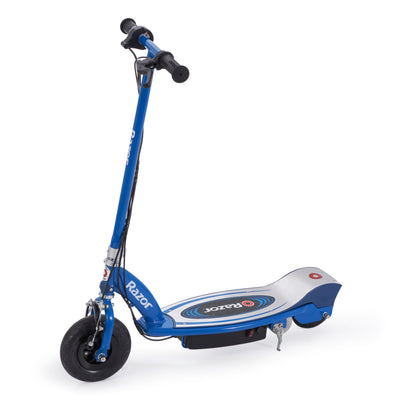 Razor E100 Kids 24V Motorized Powered Electric Kick Scooter with Helmet, Blue