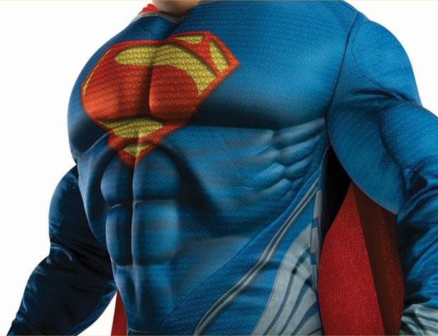 Rubies Superman Man of Steel Deluxe Halloween Child Costume - Large - Open Box