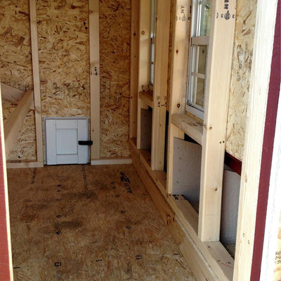 OverEZ Large Wooden Poultry Hen Chicken Coop with Nesting Boxes for 15 Chickens