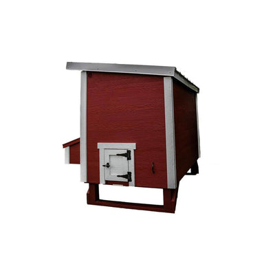 OverEZ Large Wooden Poultry Hen Chicken Coop with Nesting Boxes for 15 Chickens