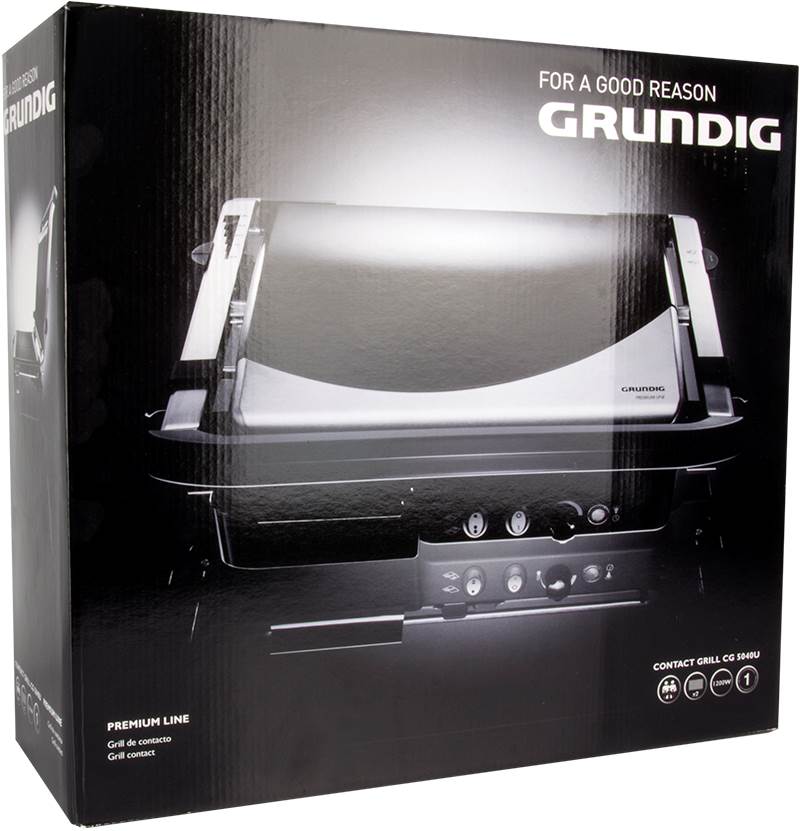Grundig 1805301U 120 sq.in 12x10" Electric Home Kitchen Grill - Open Box