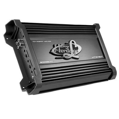 Lanzar HTG157 3000W Mono MOSFET Car Amp & Soundstorm AKS8 8 Gauge Amp Wiring Kit