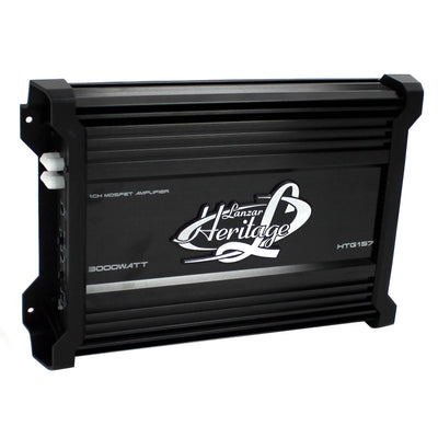 Lanzar HTG157 3000W Mono MOSFET Car Amp & Soundstorm AKS8 8 Gauge Amp Wiring Kit