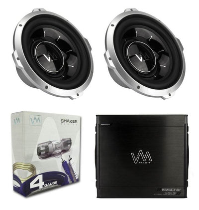VM Audio 2 Channel Car Amplifier 1600W 10" Subs Power Amp Kit MOSFET Car Stereo