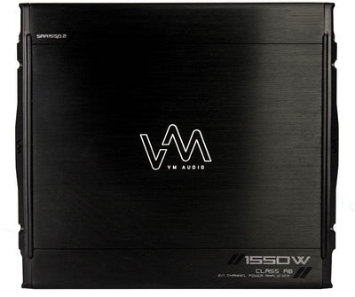 VM Audio 2 Channel Car Amplifier 1600W 10" Subs Power Amp Kit MOSFET Car Stereo