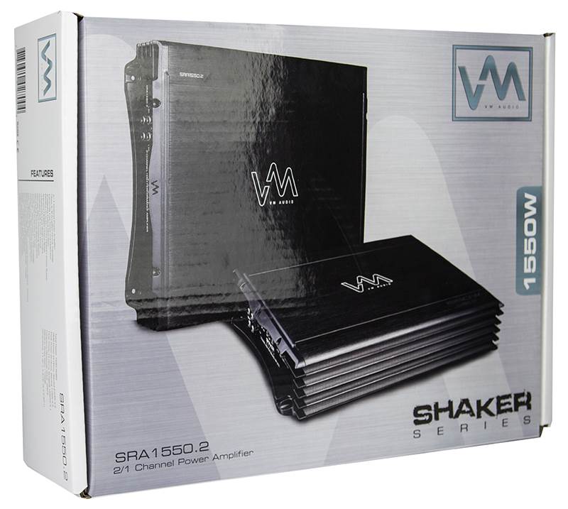VM Audio 2 Channel Car Amplifier 1600W 10" Subs Power Amp Kit MOSFET Car Stereo