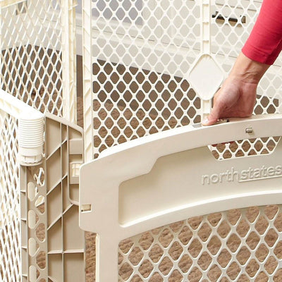 North States Superyard Ultimate Baby/Pet Gate & Play Yard - Ivory | Used