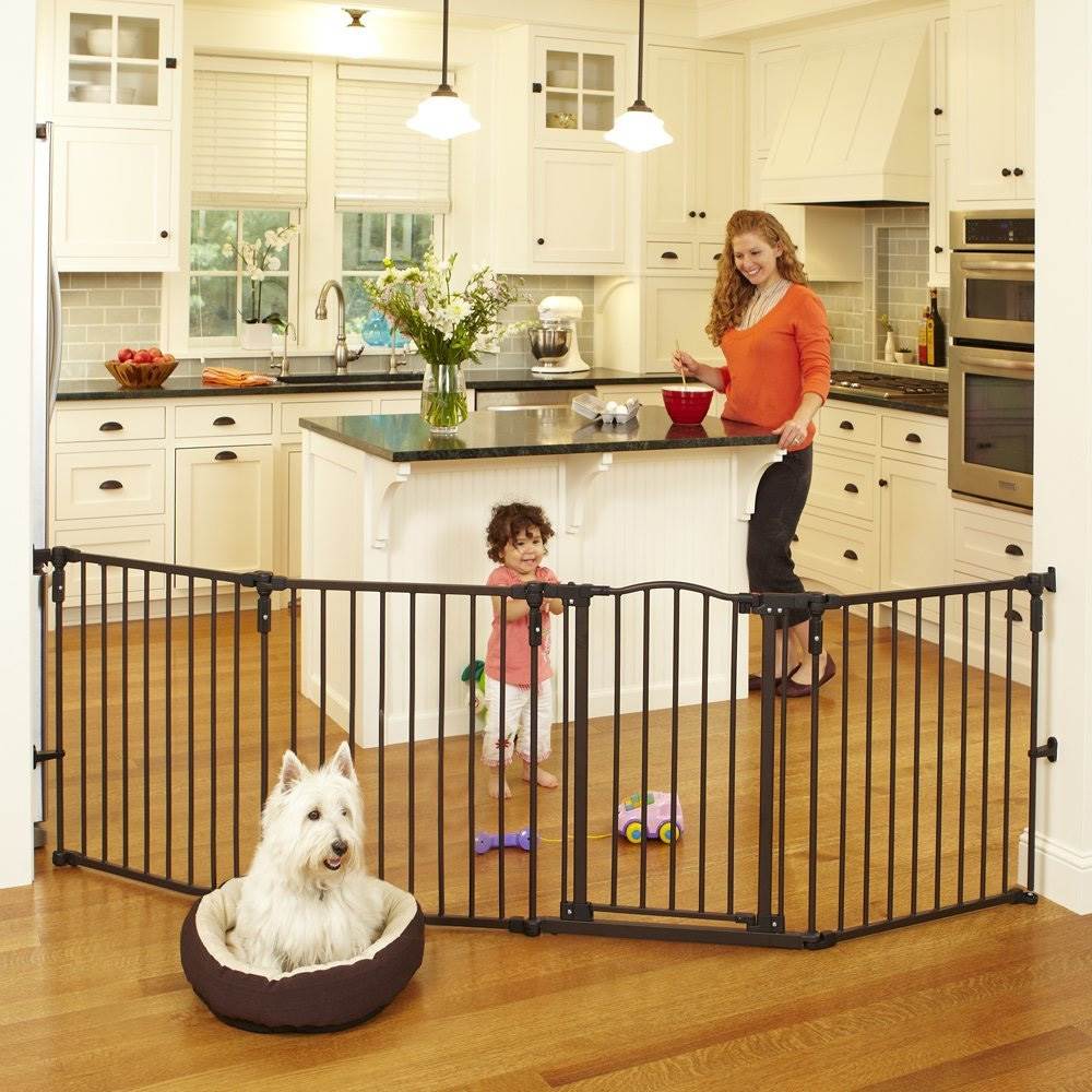 North States Superyard Arched Metal Baby/Pet Gate & Play Yard Bronze (Open Box)