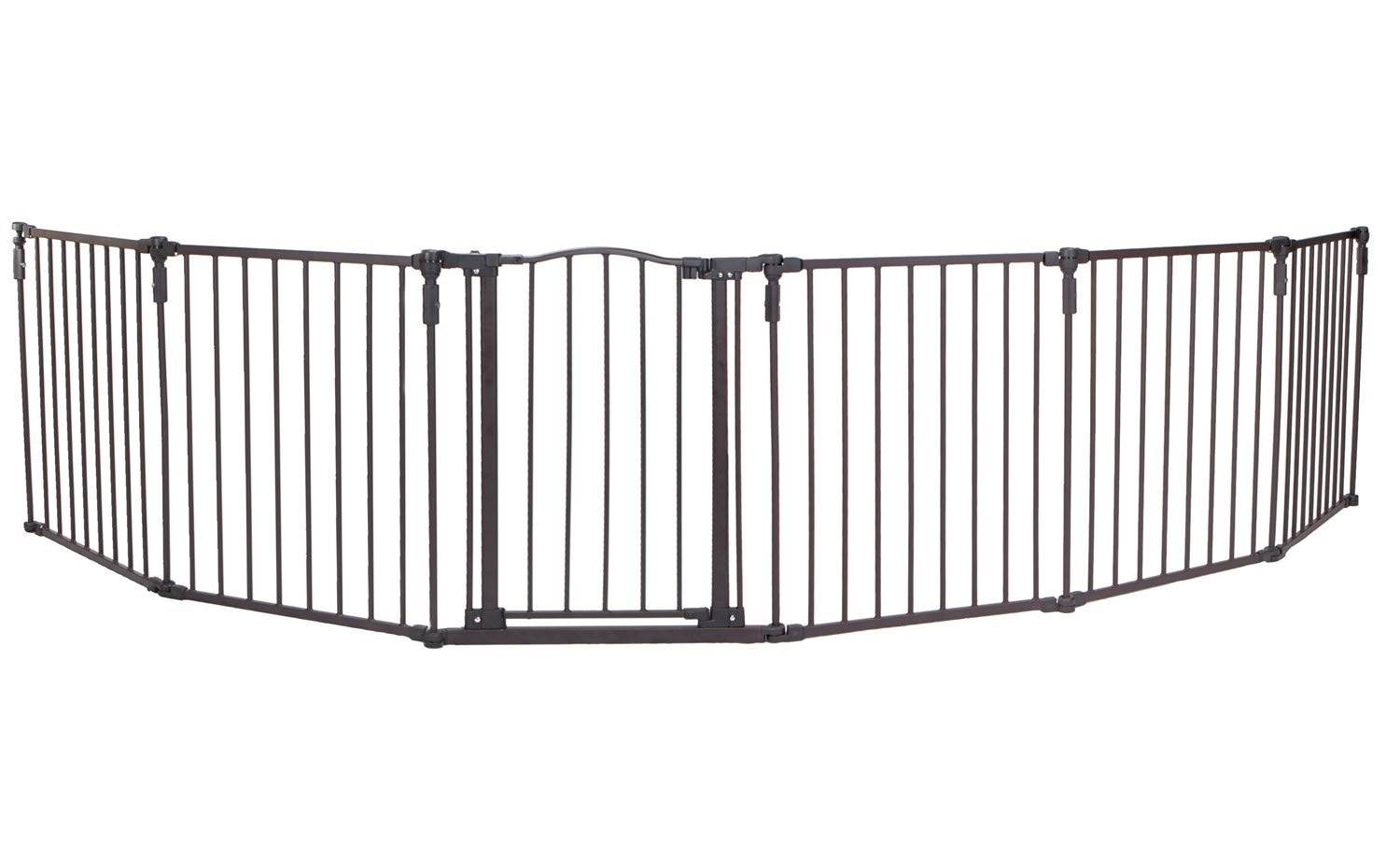 North States Superyard Arched Metal Baby/Pet Gate & Play Yard Bronze (Open Box)