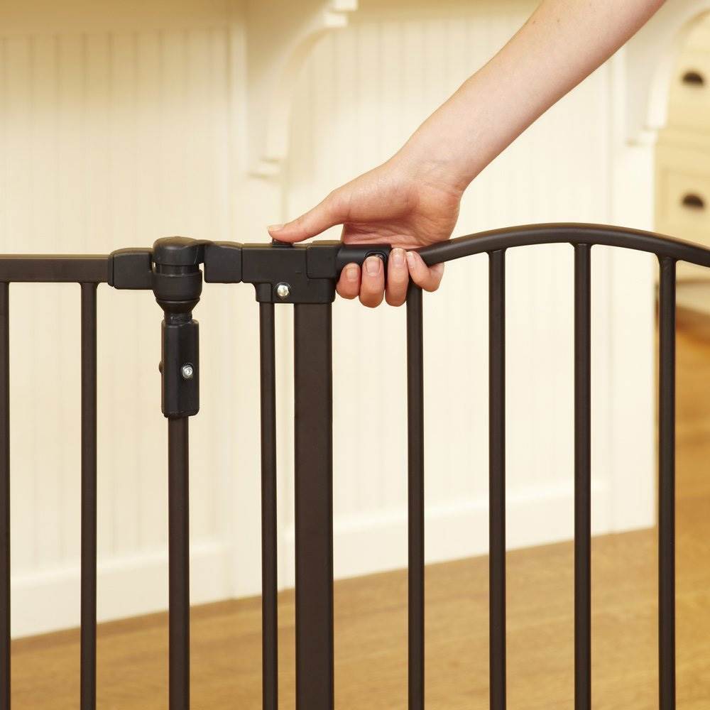 North States Superyard Arched Metal Baby/Pet Gate & Play Yard Bronze (Open Box)