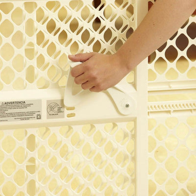 North States Supergate Ergo Baby/Child Safety Pet Gate - Ivory - Lightly Used
