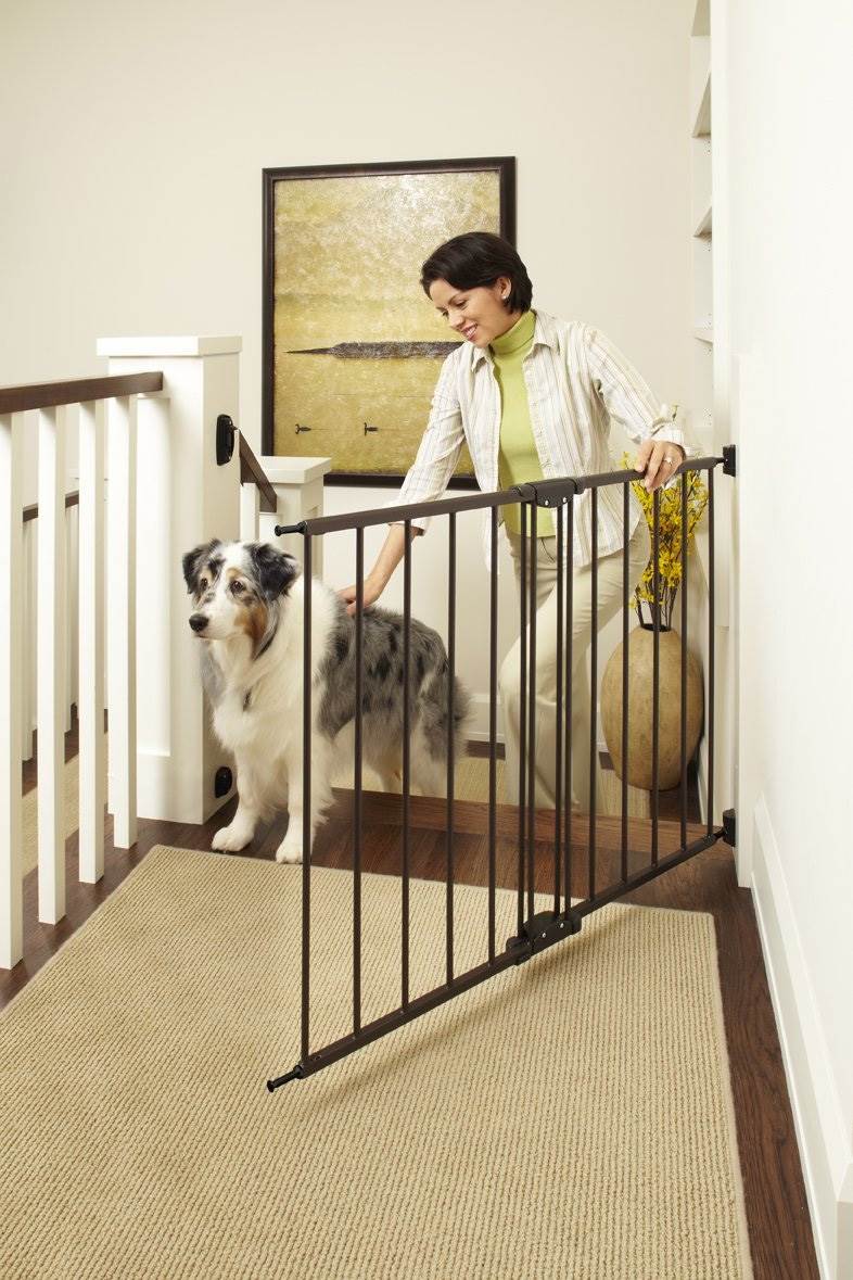 North States Easy Swing & Lock Baby Child Pet Gate - Bronze | 4950 (Open Box)