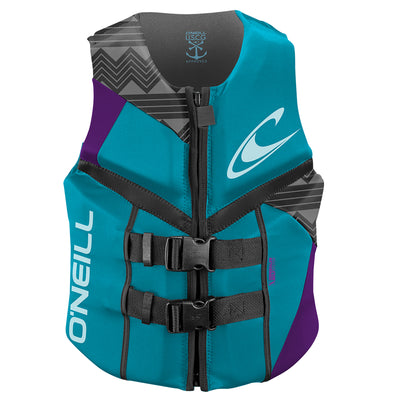 O'Neill Women's Wakeboarding & Waterskiing Vest, Size 10, Turquoise (Open Box)