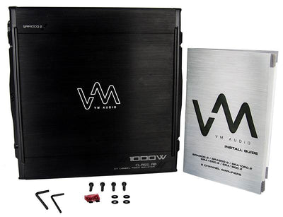VM Audio Car Stereo Kit 800W Sub 500W 2 Channel Amplifier Capacitor Wiring Kit