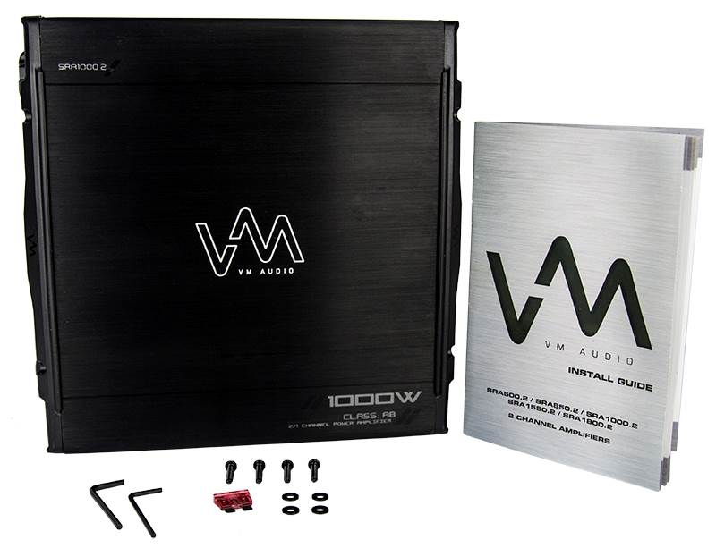VM Audio Car Stereo Kit 800W Sub 500W 2 Channel Amplifier Capacitor Wiring Kit