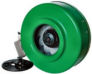 HYDROFARM ACF16 Active Air 16" Wall Mountable Grow Fan + 6" ACDF6 In-Line Fan