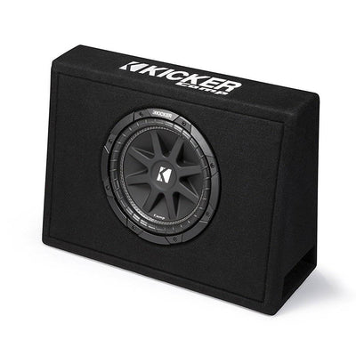 Kicker 43TC104 10" 300W Loaded Car Audio Subwoofer + Sub Box +Amplifier +Amp Kit